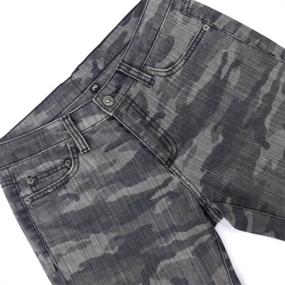 CarMar Camo Pants Jeans Skinny Mid Rise Spandex Los Angeles USA 26 - Picture 5 of 8